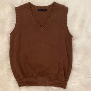 Brandy Melville Brown Sweater Vest
